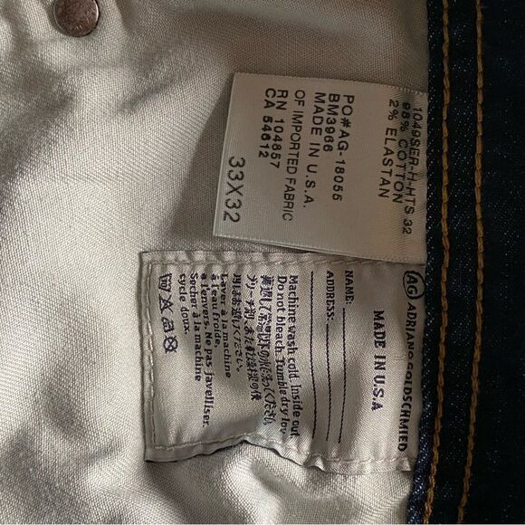 ADRIANO GOLDSCHMIED Men’s Jeans Size 33 x 30.5 - Picture 4 of 4